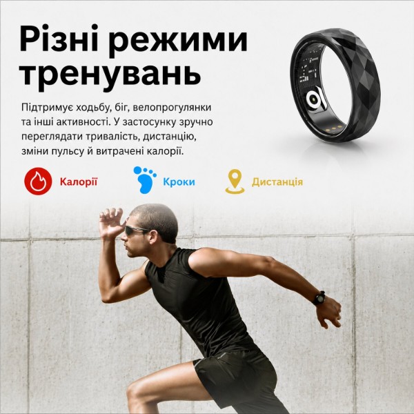 Фото - Смарт - кільце INSPIRE HSR12 Black (HSR12-9-black)